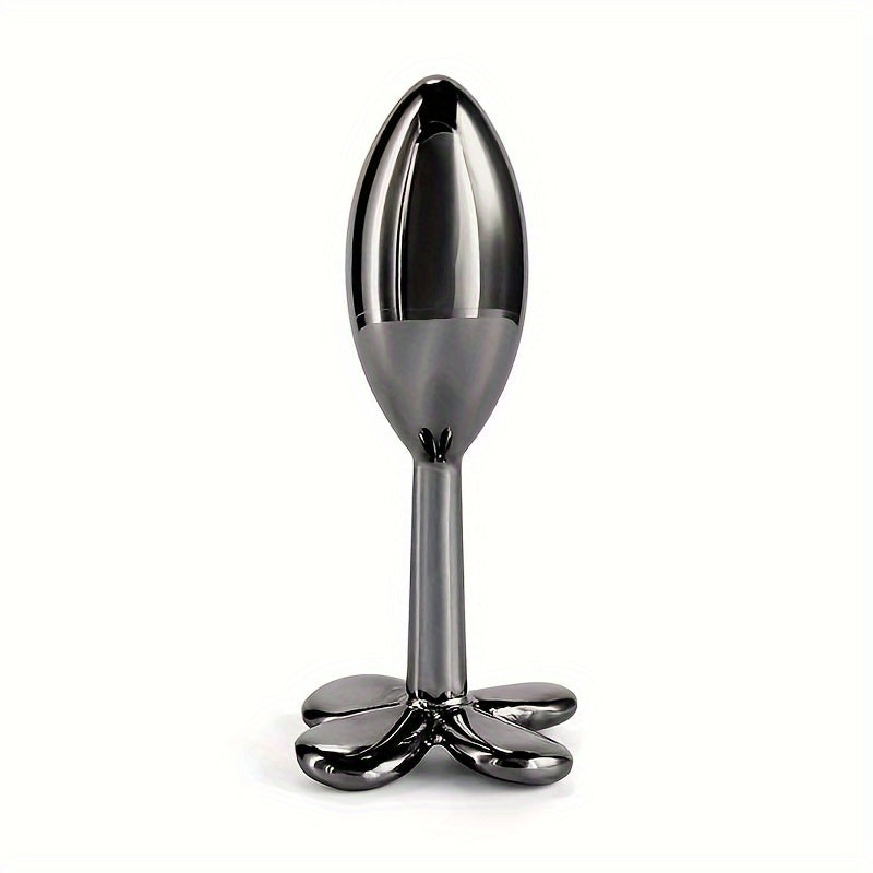 1pc Colorful Metal Anal Beads Butt Plug Small Anal plug Four Leaf Cover Rose Rainbow Gun Anal Sex Toy For Men Women