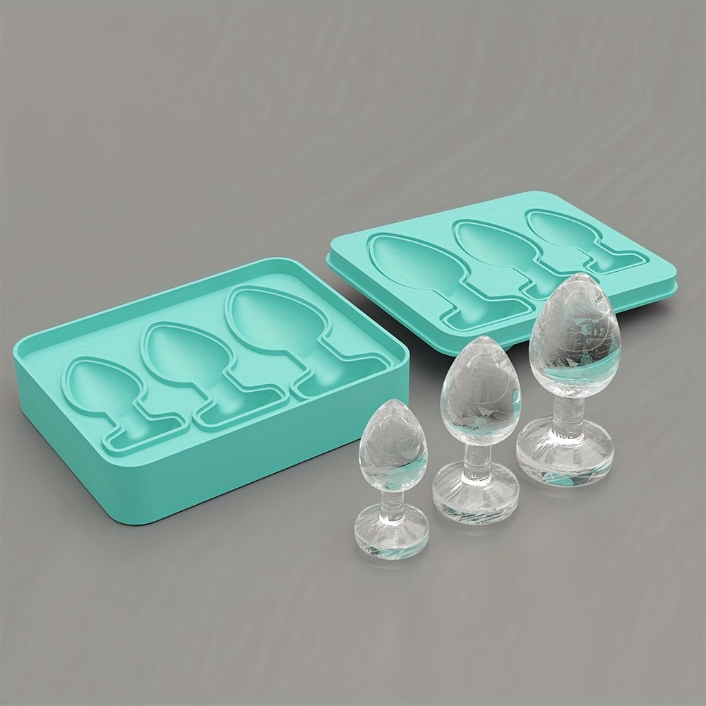 1pc Novelty Silicone Ice Molds, Fun Prank Party Ice Cube Molds, Anal Plug Shaped Ice Cube Tray, Reusable Silicone Ice Maker Molds - No Power Required!, Ice Molds Silicone