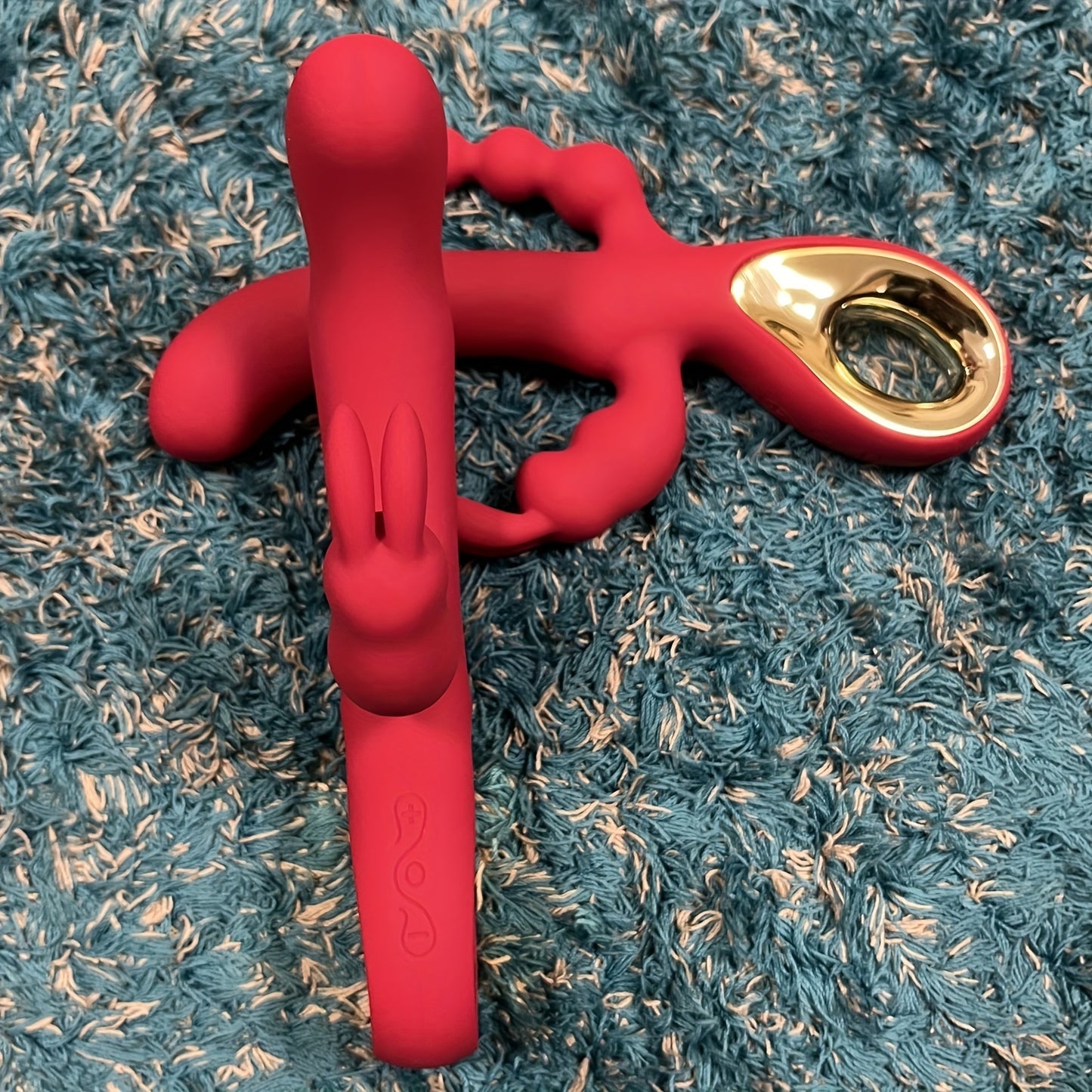0015 3 In 1 Rabbit Vibrator G-Spot Clitoral Anal Dildo For Women, Double Motor Stimulation, 10 Vibration Modes, Rechargeable, Quiet, Adult Sex Toy For Solo Or Couples Female Sex Toy 1pc