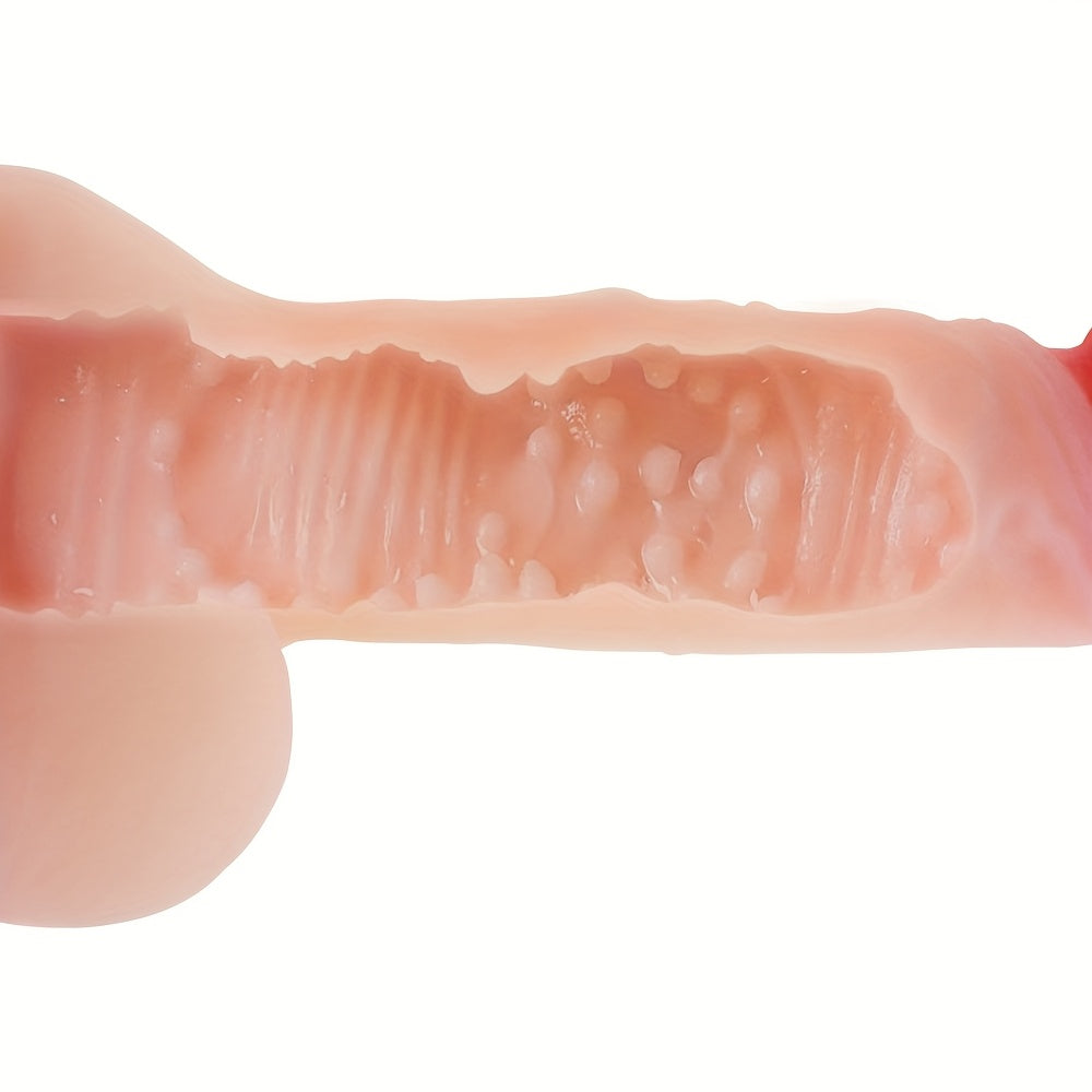 7.08-inch Male and Female Sex Toys, Female Masturbation Rod, Male Training Cup, Hollow Simulation Sex Toy, Interesting Adult Toy