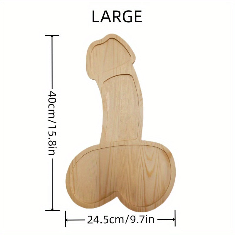1pc Funny Wooden Dinner/Fruit/Cheese/Charcuterie Plate - Perfect Bachelorette Party Gift!