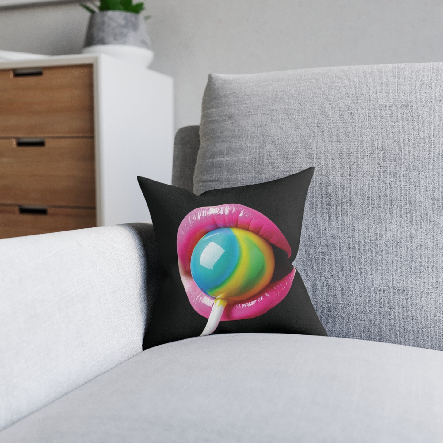 Pink Mouth pillow II.