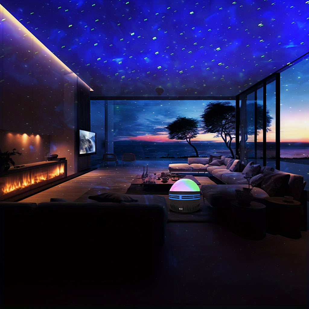 Aurora Borealis Projector Lamp - Remote-Controlled with Multiple Light Modes, Perfect for Indoor Ambiance & Unique Gifts for Birthdays, Halloween, Christmas, Light Projector for Bedroom