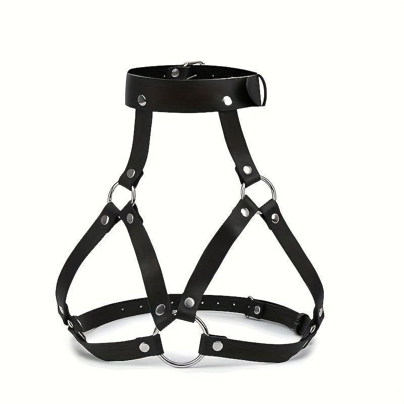 Faux Leather Adjustable Sexy SM Adult Sex Toys Collar Bondage Set