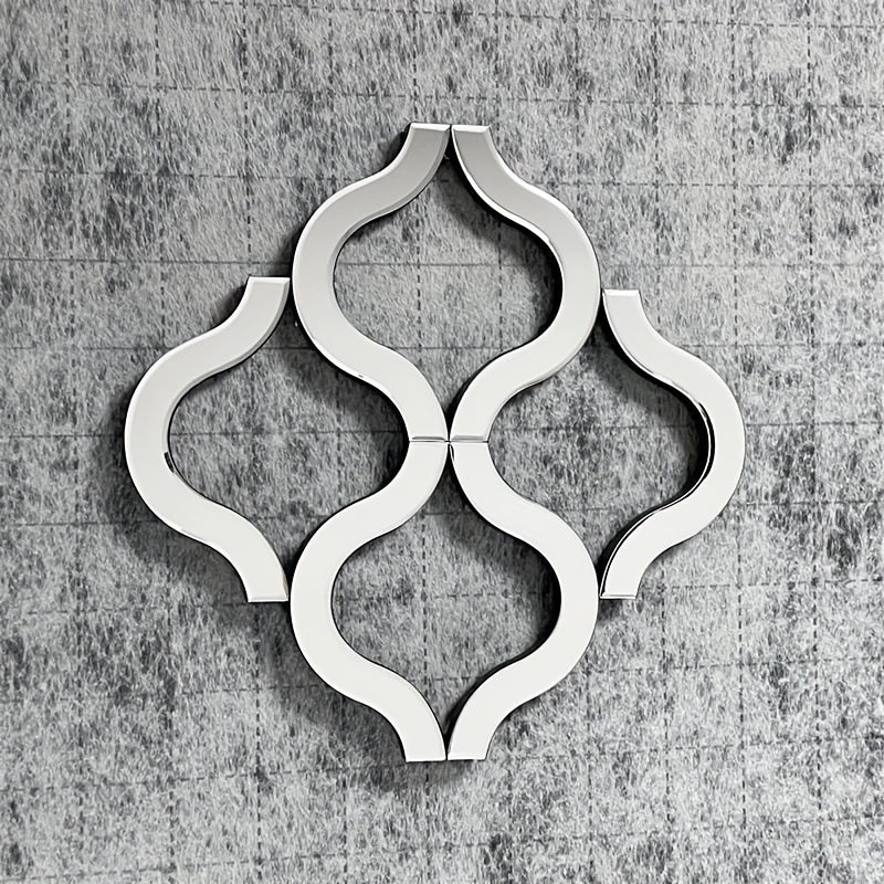 Elegant Wall Mirror with Glass Frame and Beveled Edges - Perfect for Living Room, Bedroom, or Entryway Decor