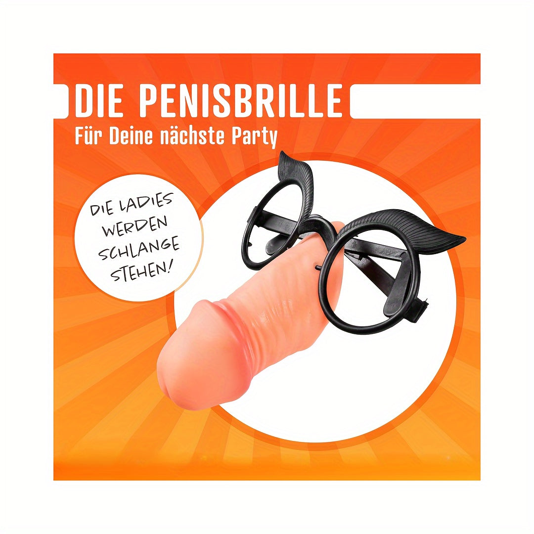 Fun Novelty Glasses - Solid Color, TPR Material, Hand-Washable - Perfect for Parties & Gags