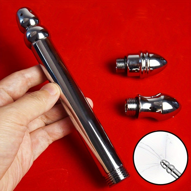 3 Unisex Aluminum Shower Head for Bowel Rinse, Sprayer Anal Vaginal Cleaner Cleansing, Sex Toys, Colonic Enema System