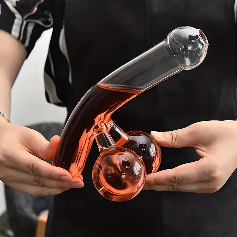 Unique & Funny Dick-Shaped Whiskey Decanter - High Borosilicate Glass, Polished Finish - Perfect for Anniversaries & Gag Gifts