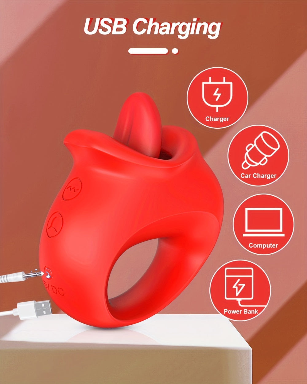 1pc ALWUP Silicone Dildo Vibrator with 10 Tongue Licking Modes - Rechargeable Lithium Battery Powered G Spot Stimulator, Anal Sex Toy for Couples, Clitoral Nipple Licker, Adult Sex Stimulator