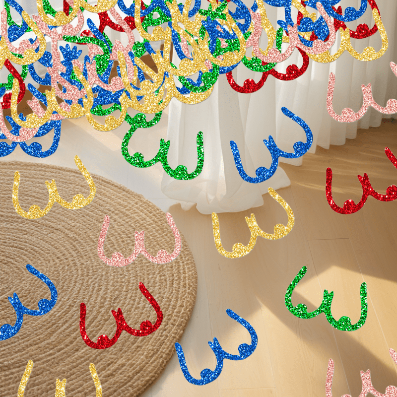 100pcs Vibrant Confetti Pack for Parties - Perfect for Birthdays, Bachelorette & Adult Celebrations - Mixed Colors with Sparkling Sequins