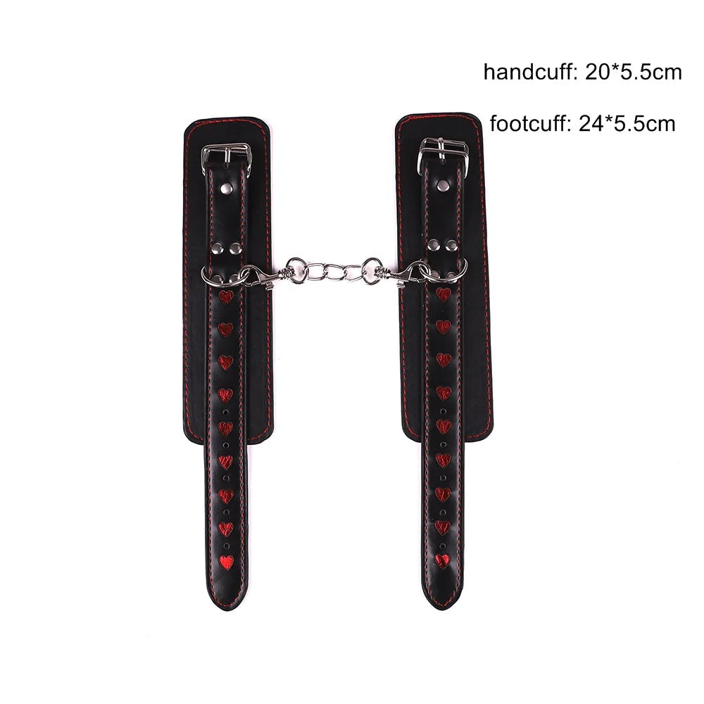 BDSM Slave Handcuff Collar
