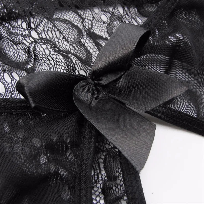 0025 Plus Size XL 2XL 3XL Open Bra open Crotch bodysuit Women hot Lace Sexy Lingerie Hot Babydoll Dress Erotic underwear Costumes
