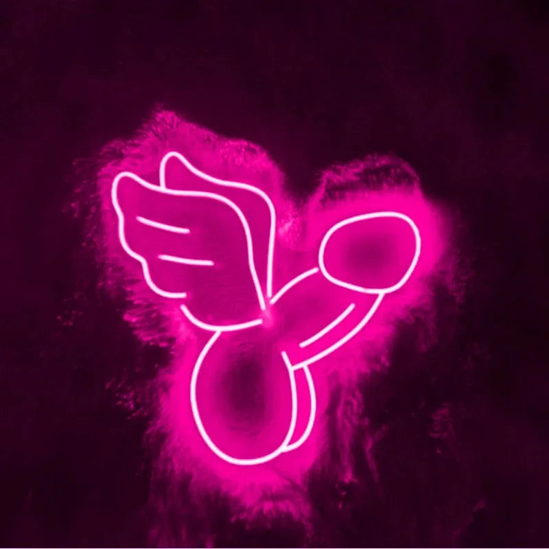 Ineonlife Sexy Man Dick Ball Symbol Neon Sign Led Lights Bedroom Personalized Anime Room Taste Male Genital Organ ART Wall Decor
