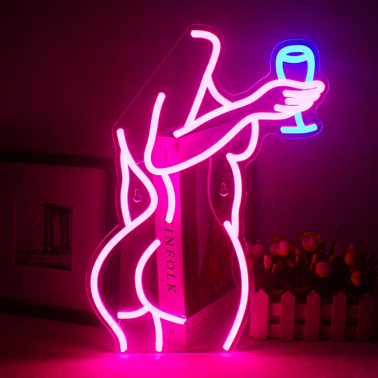 Ineonlife Naked LED Neon Sign Girls Women Sexy Body Shaped Art Wall Hainging For Arcade Bar Party Bedroom Home Decor USB Light