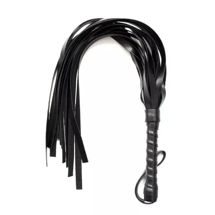 48cm PU Leather Whip With Lashing Handle