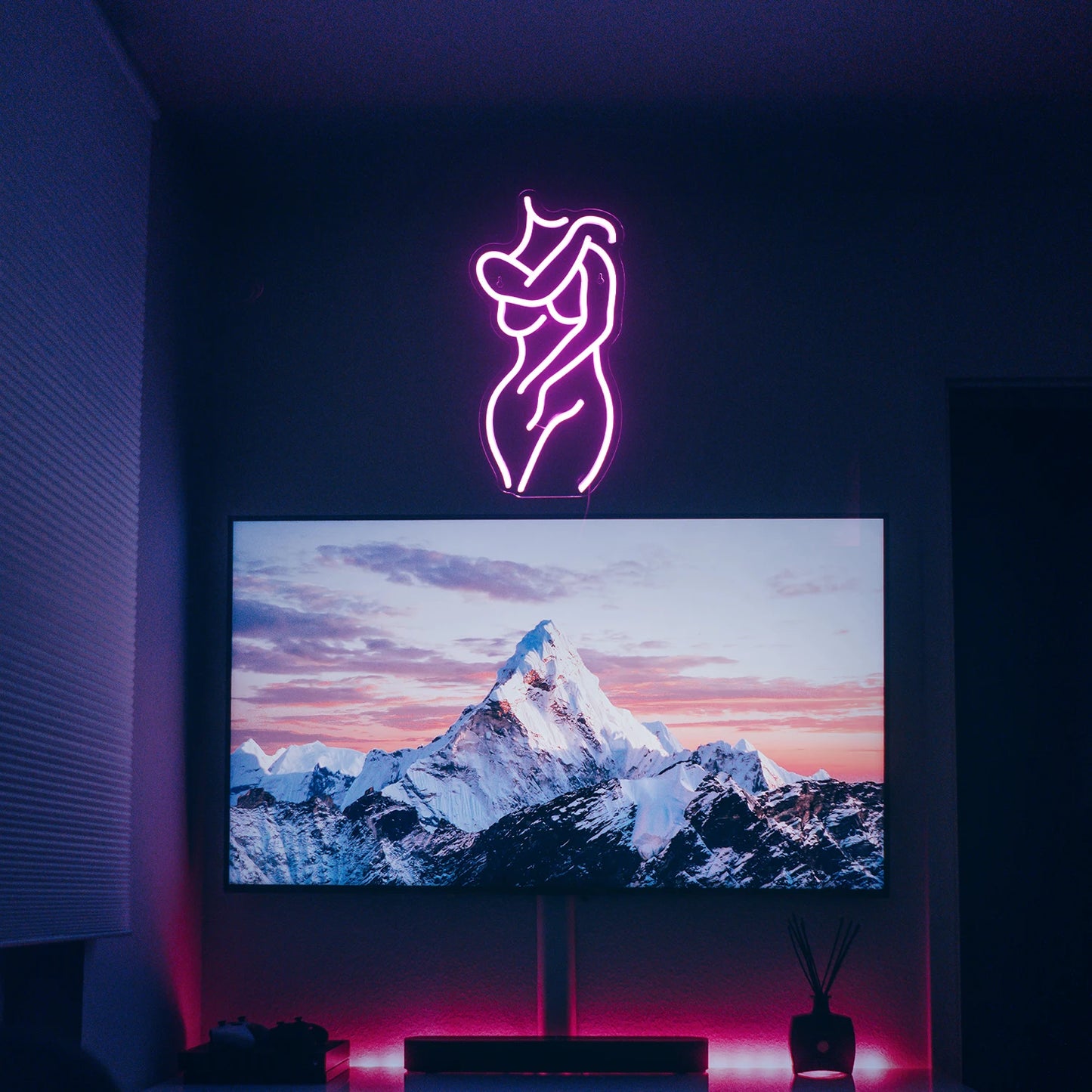 Woman Body Sexy Lady Neon Signs Pink LED Light Home Boy Girl Bedroom Party Bar Night Club Room Shop Neon Sign Bed Wall Decor