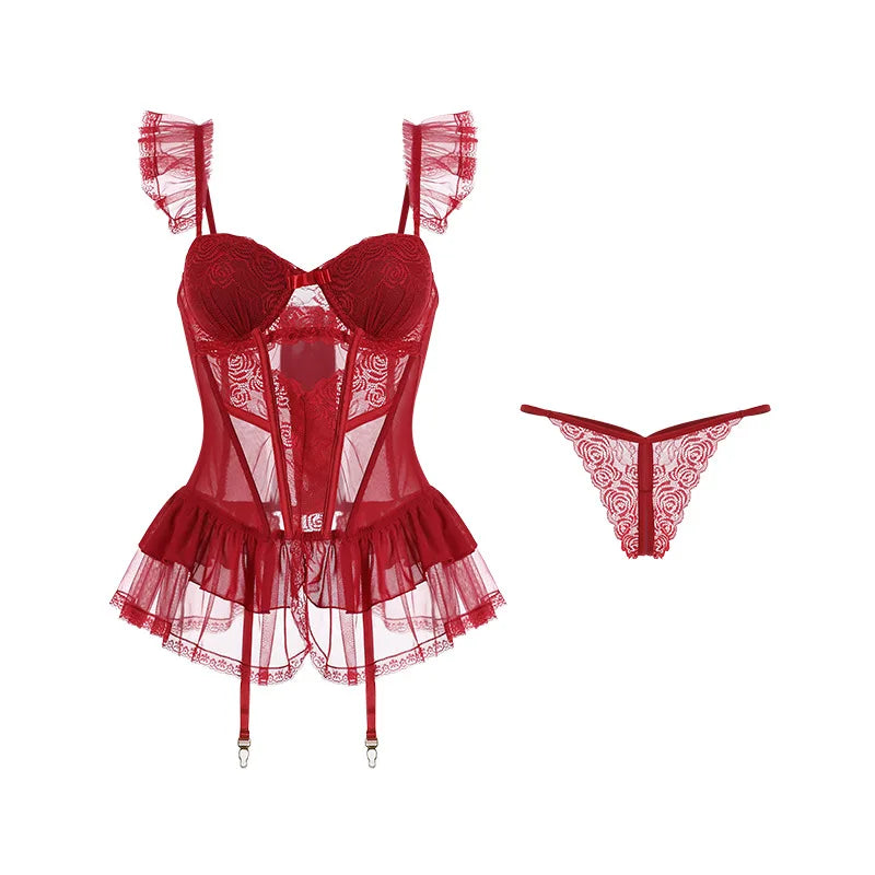 0002 Sexy lingerie, sexy mesh breast pads