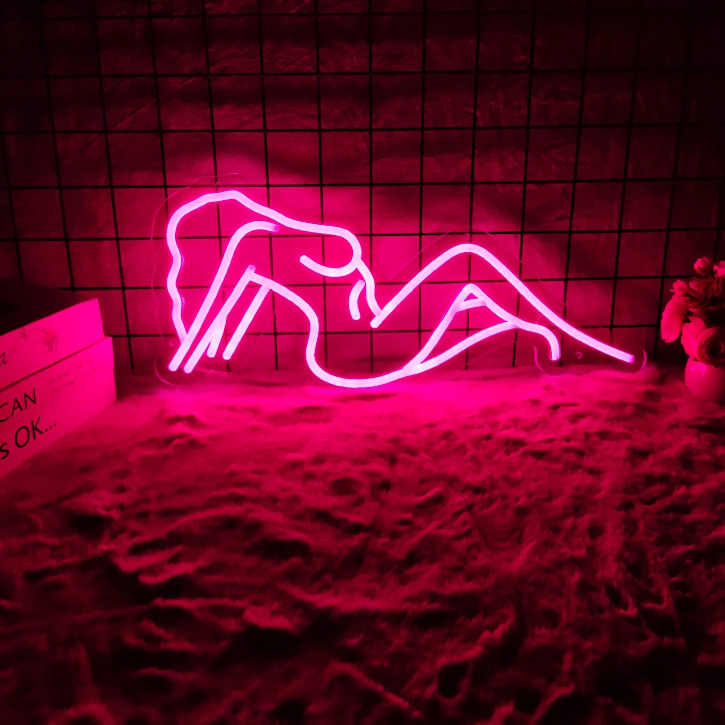 Aesthetic Naked girls Elegant Nude Girl Led Neon Light Sign For Home Room Wall Decor Kawaii Anime Cute Bedroom Decoration Mural