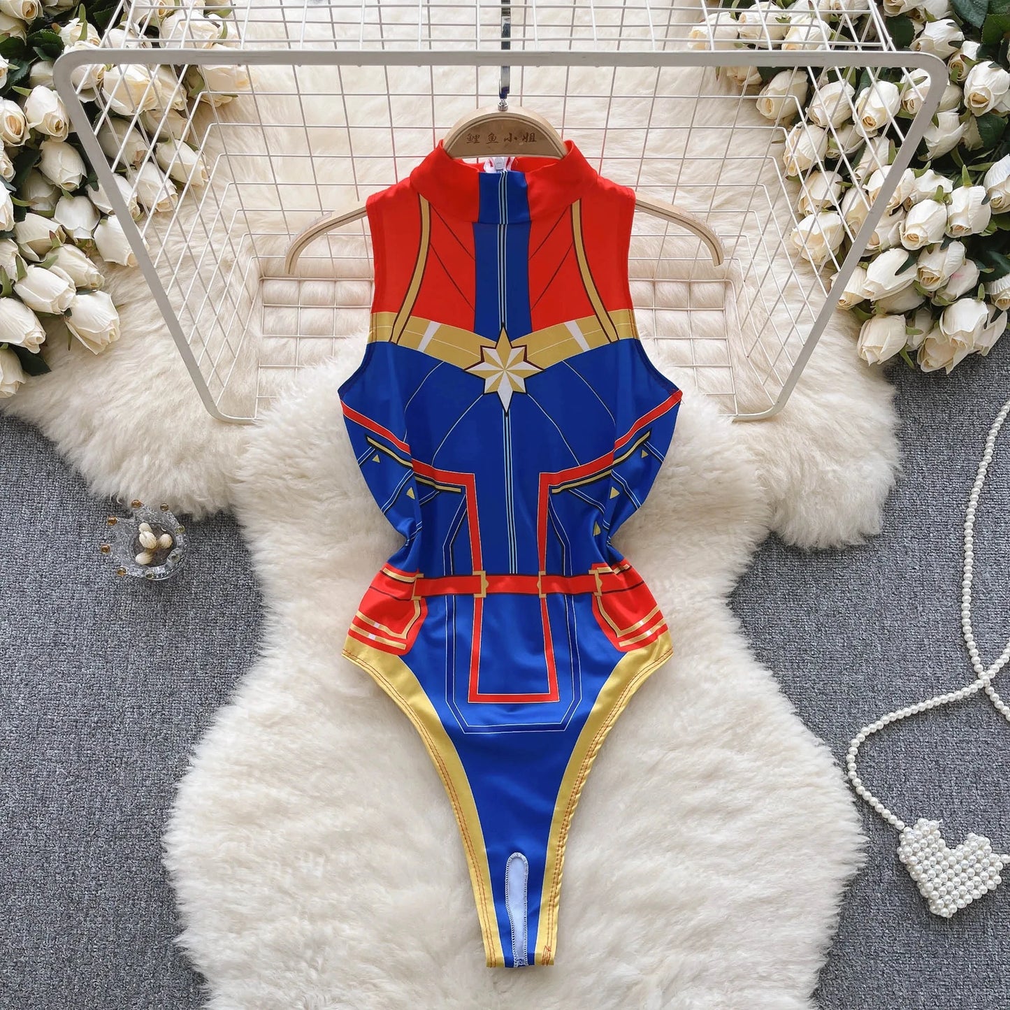 Sexy Lingerie Cosplay Rabbit girl Jumpsuit Belt Women New In Clothies Backless Hollow Out Lace-up Bodysuit Sweet