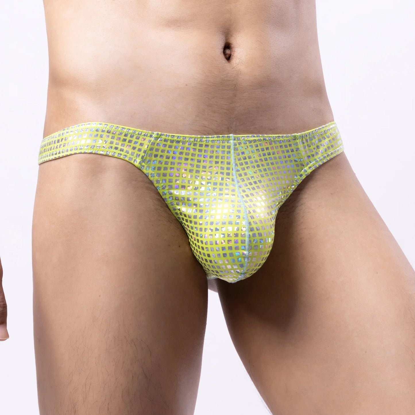 0030 Men Erotic T Back Thong Youth Fashionable Shiny Gold Finish G-string Gay Sexy Bulge Pouch String Bikini Homme Comfortable Pantie