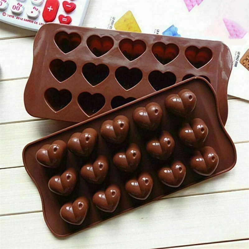 Heart Shape Silicone Chocolate, Cake, Ice Mould