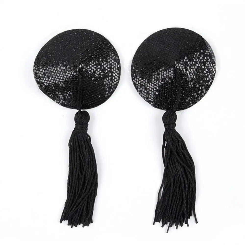 Nipple Stickers Push Up Sequin Chest Patch Intimates Accessories Breast Pasties Stickers Sexy Round Nipple Covers For Women