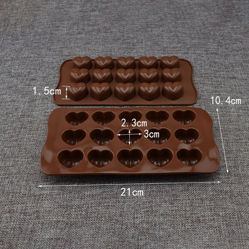 Heart Shape Silicone Chocolate, Cake, Ice Mould