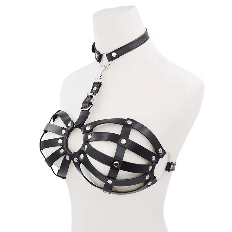 018 1Pc Sexy Harness Belt Leather lingerie Body Harness Corset BDSM Bondage Lingerie Gothic Fetish Clothing Harness Women
