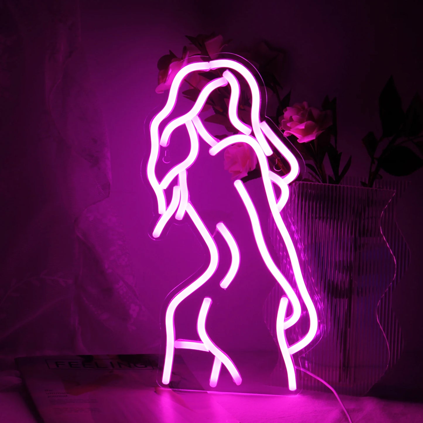 Ineonlife Naked LED Neon Sign Girls Women Sexy Body Shaped Art Wall Hainging For Arcade Bar Party Bedroom Home Decor USB Light