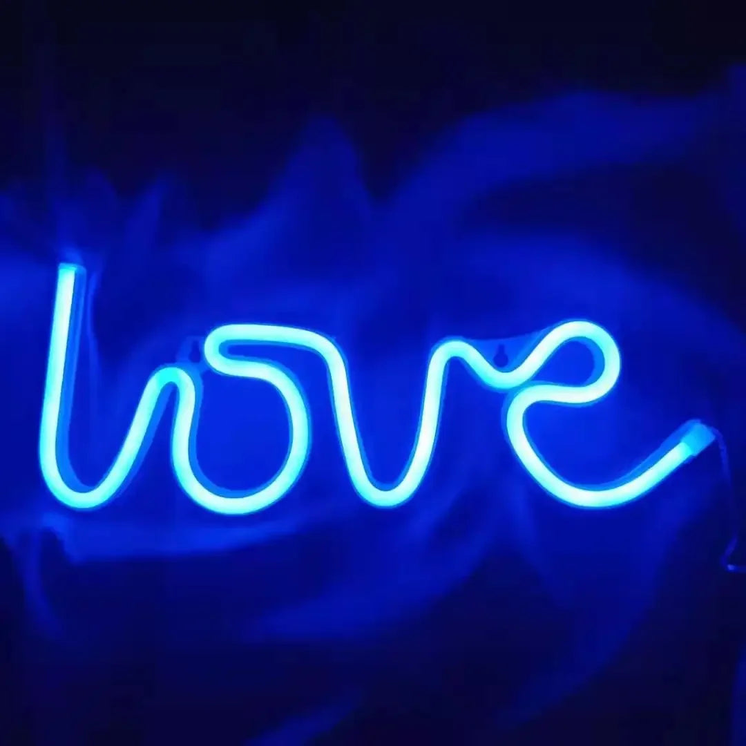 Love Neon Light Sign LED Letter Night Lamp Battery USB Powered Nightlight for Christmas Valentine's Proposal Wedding Decor