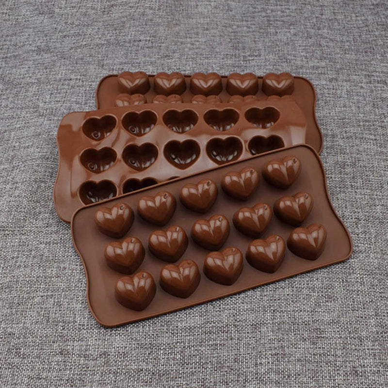 Heart Shape Silicone Chocolate, Cake, Ice Mould