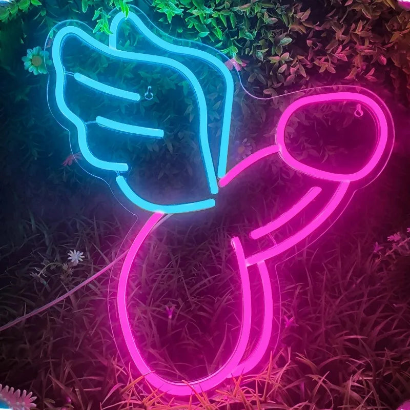Ineonlife Sexy Man Dick Ball Symbol Neon Sign Led Lights Bedroom Personalized Anime Room Taste Male Genital Organ ART Wall Decor
