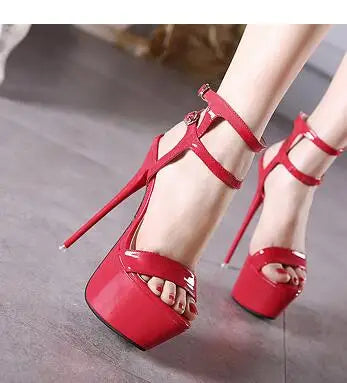 Aneikeh Sexy Sandals (16CM High Platform Heels)