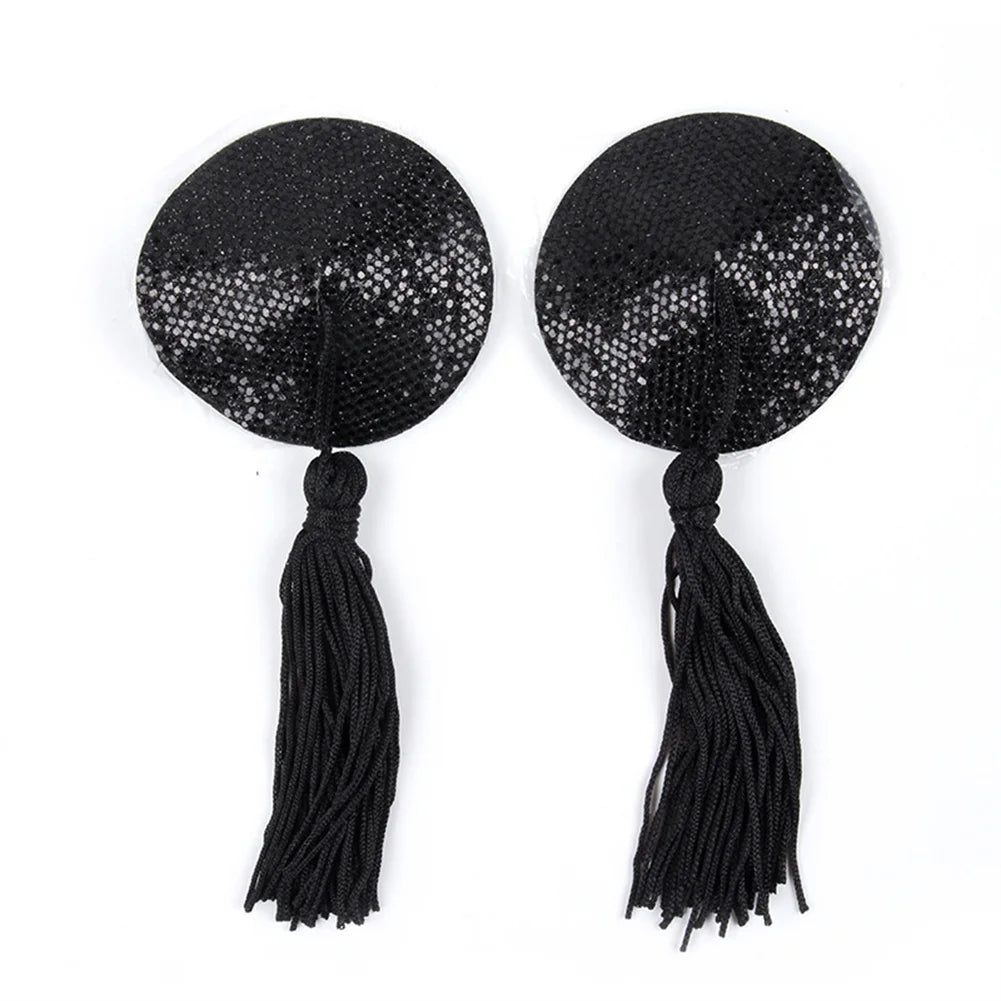 Nipple Stickers Push Up Sequin Chest Patch Intimates Accessories Breast Pasties Stickers Sexy Round Nipple Covers For Women