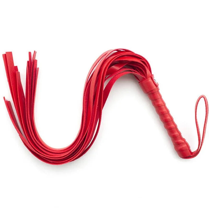 48cm PU Leather Whip With Lashing Handle