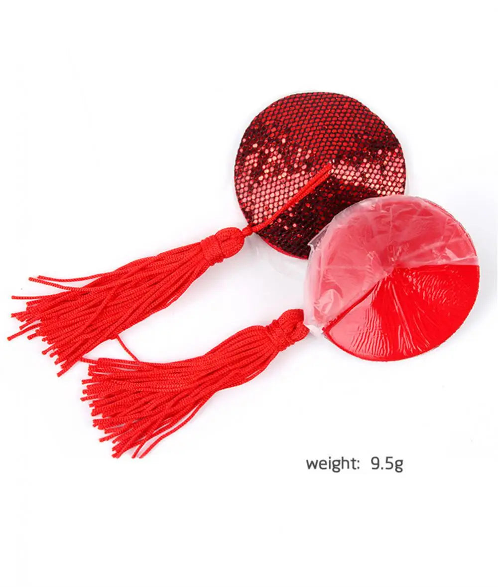 Nipple Stickers Push Up Sequin Chest Patch Intimates Accessories Breast Pasties Stickers Sexy Round Nipple Covers For Women