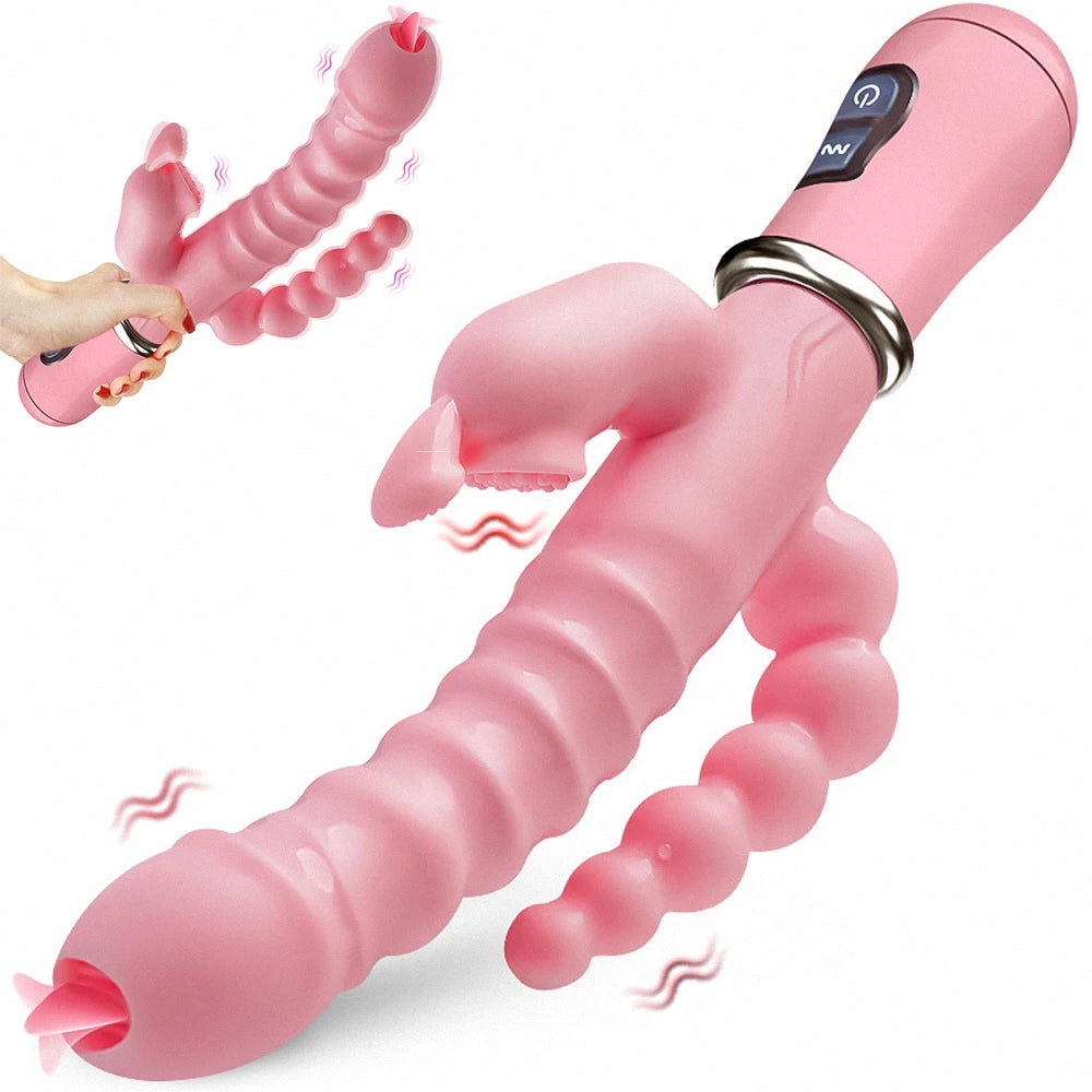 3 In 1 Dildo Rabbit Vibrator
