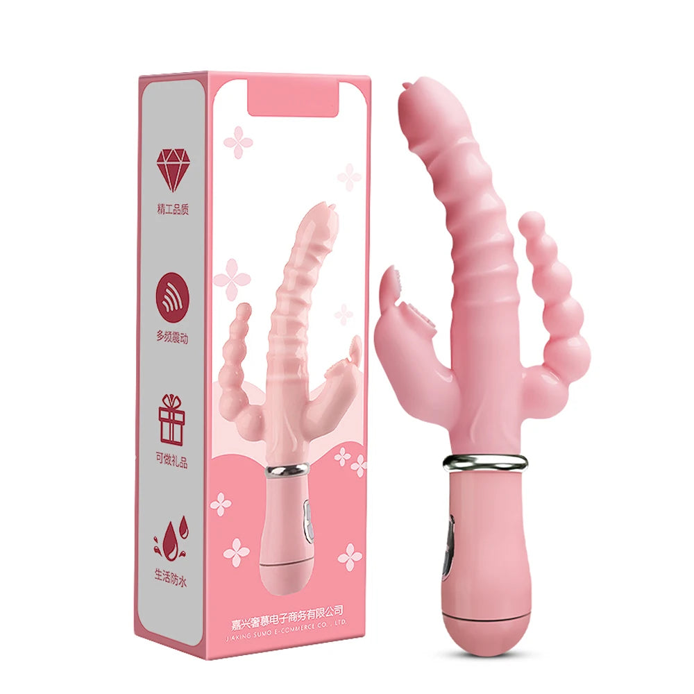 3 In 1 Dildo Rabbit Vibrator