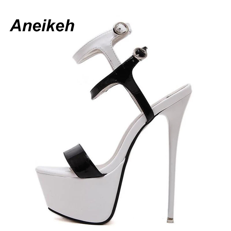 Aneikeh Sexy Sandals (16CM High Platform Heels)