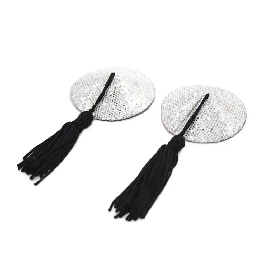 Nipple Stickers Push Up Sequin Chest Patch Intimates Accessories Breast Pasties Stickers Sexy Round Nipple Covers For Women