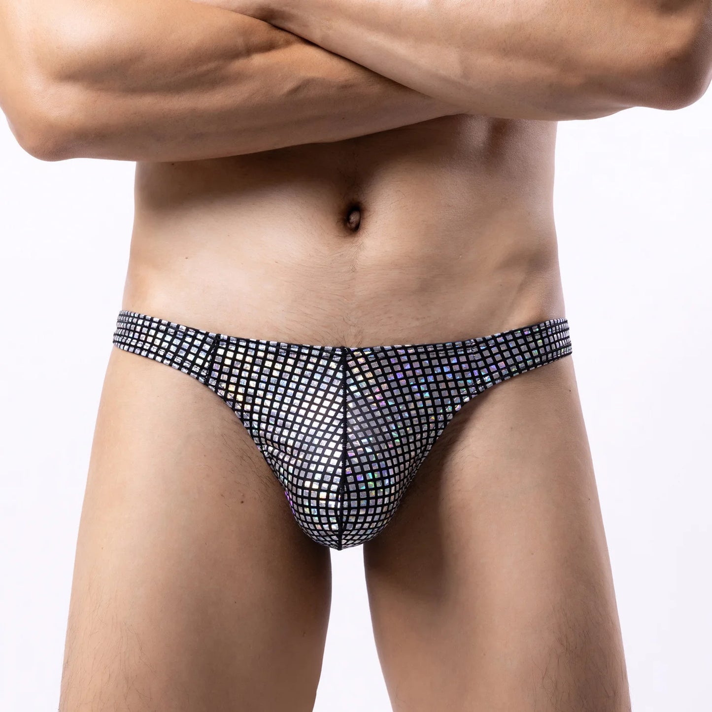 0030 Men Erotic T Back Thong Youth Fashionable Shiny Gold Finish G-string Gay Sexy Bulge Pouch String Bikini Homme Comfortable Pantie