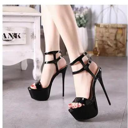 Aneikeh Sexy Sandals (16CM High Platform Heels)