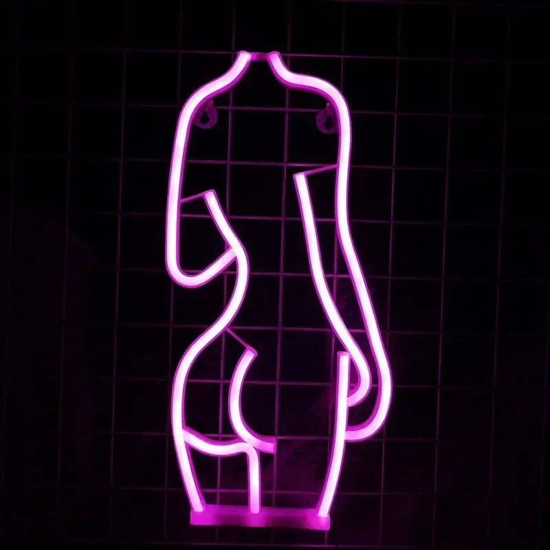 Sexy Lady Led Neon Sign Lights Wall Hanging Bar Pub Artwork Night Light Club Advertising Night Lights Party Decoration