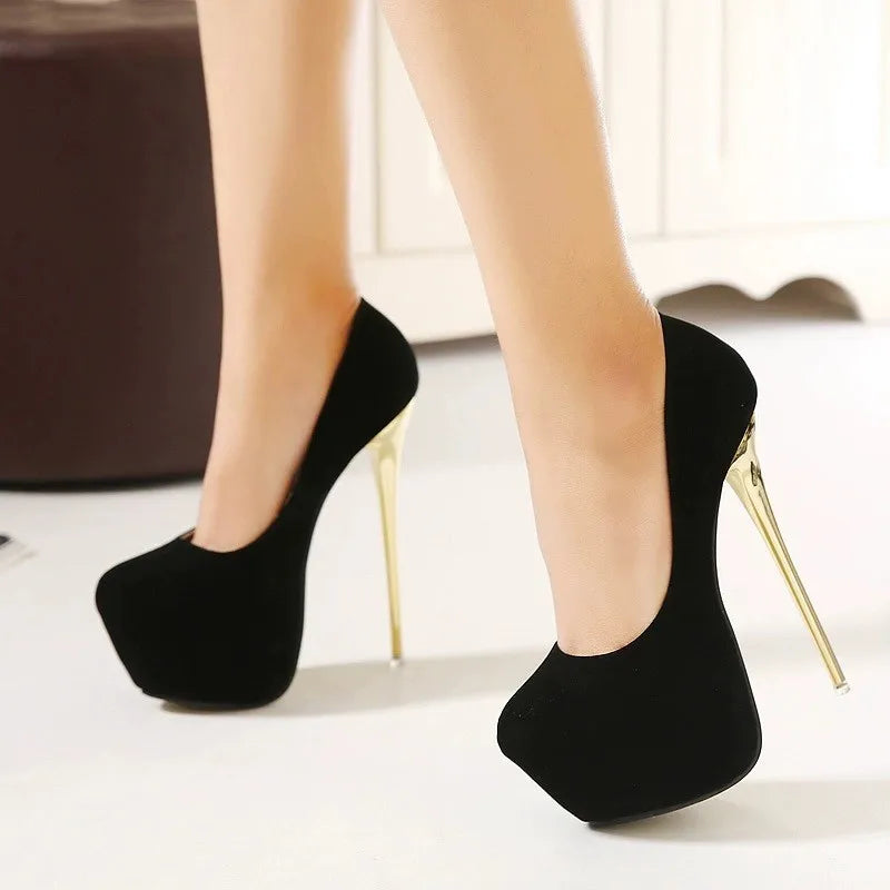 NEW Women's Stiletto Sexy High Heels Shoes Women Black Pumps Spring Casual Shoes Female High Heels Weding Shoes Plus Size Pumps