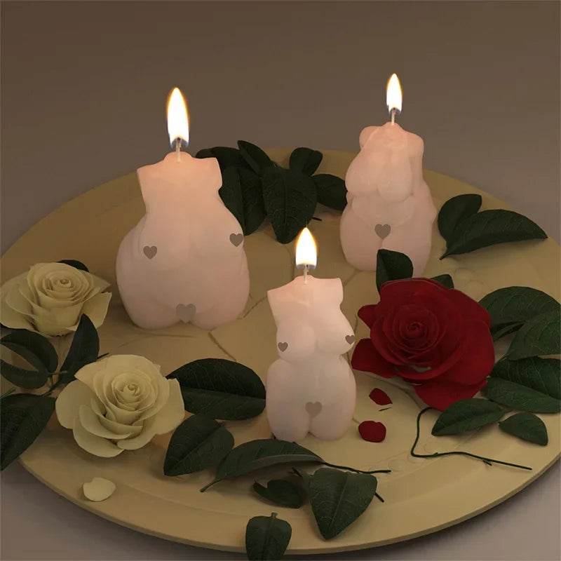 Human Body Shaped (Female or Male) Silicone Aroma Candle Moulds