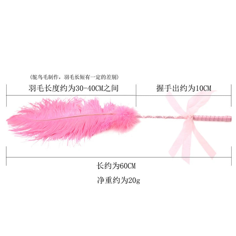 50CM Feather Spanking Paddle Horse Whip