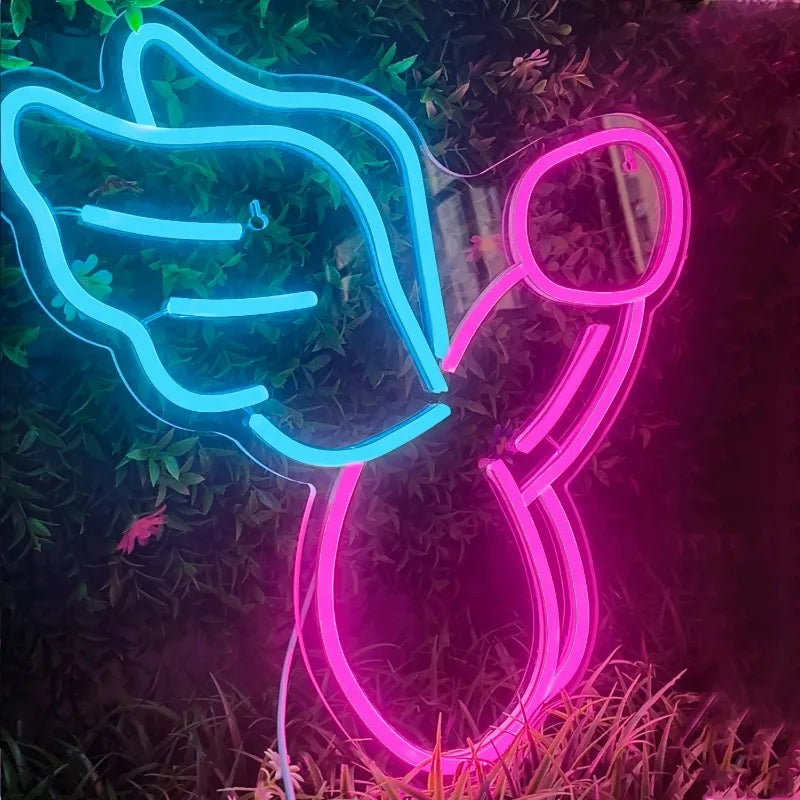 Ineonlife Sexy Man Dick Ball Symbol Neon Sign Led Lights Bedroom Personalized Anime Room Taste Male Genital Organ ART Wall Decor