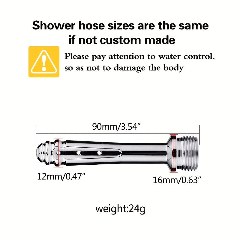 Solid Color Metal Anal Irrigator, Multifunctional Enema Cleaning Dilator, Easy to Clean, Hand Washable, Uncharged Sex Toy for Men and Women
