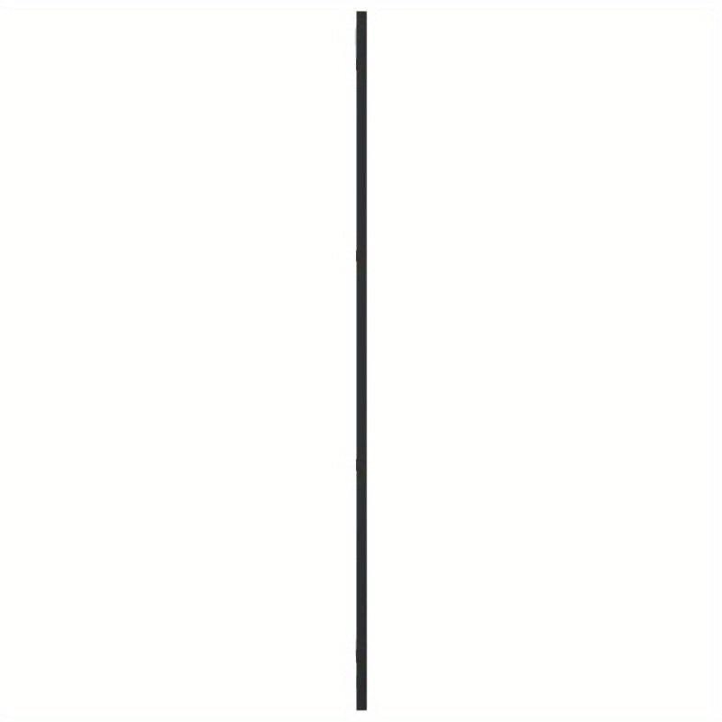 Elegant Black Rectangular Wall Mirror with Iron Frame, 30.48x99.06 cm - Modern Home Decor