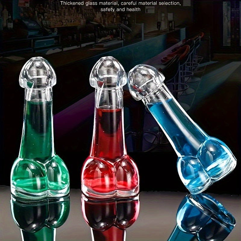 Unique Dick-Shaped Whiskey Glass - Reusable, Handwash Only - Perfect for Cocktails, Beer, Juice & Water - Ideal for Nightclubs, Bars, KTV Parties & Gifts